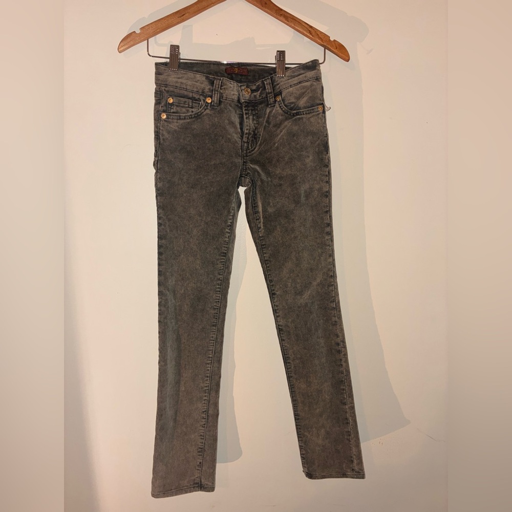 7 For All Mankind Girls Roxanne Corduroy Jeans – Gray – Size 10 – NWT